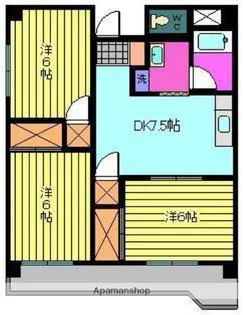 第85杉フラット【5階】の間取り