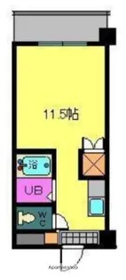 オクトワール松山中村【303号室】の間取り