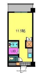 オクトワール松山中村【4階】の間取り