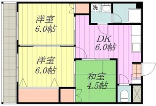 石井ハイツ【4階】の間取り