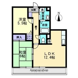 フォブールK&N【3階】の間取り
