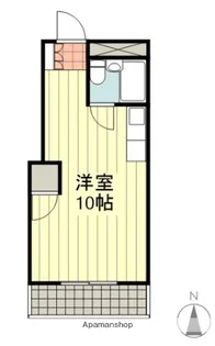 コーポ亀岡【303号室】の間取り