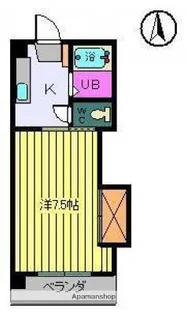 1Kの間取り画像