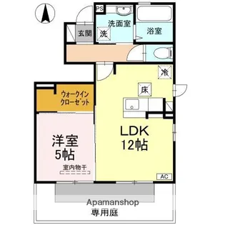 ウィット土居田町【1階】の間取り