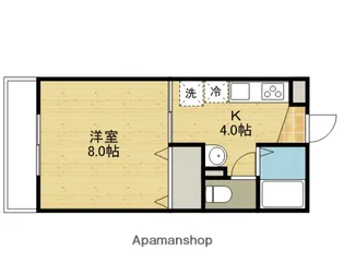 カレンハイツ【101号室】の間取り