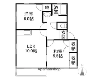 フェニックスコートA棟【1階】の間取り