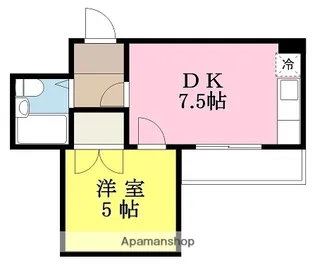 ニュー三番町ハイツ【302号室】の間取り
