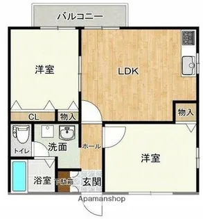 ディアスK2【1階】の間取り