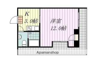 エトワール鉄砲町【501号室】の間取り