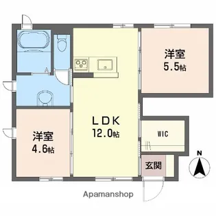 ノイレーベン A棟【1階】の間取り