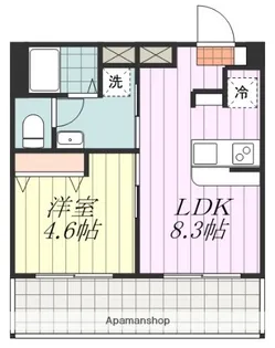 グランドスタジオⅡ【502号室】の間取り