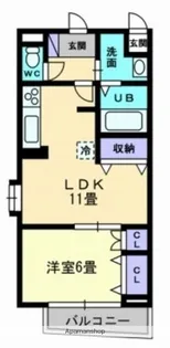 AXIS松前【802号室】の間取り