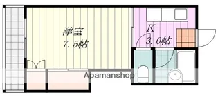 1Kの間取り画像