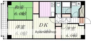 チュリス松山【806号室】の間取り
