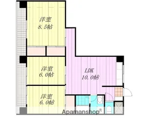 ROYAL ANNEX久万ノ台【6階】の間取り