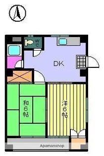 ハイツ浜【1階】の間取り