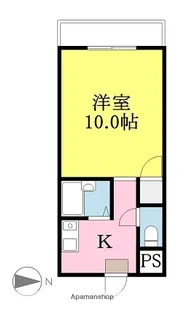 マイムビルⅢ【304号室】の間取り