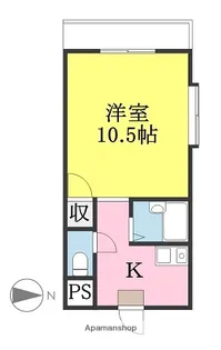 マイムビルⅢ【2階】の間取り