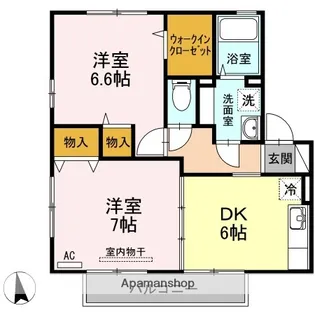 アルカンシェル【2階】の間取り