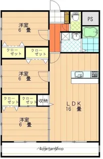 グランド・メゾン【102号室】の間取り