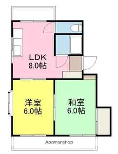 第1みのりハイツ福音寺【3階】の間取り