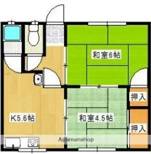 ハイツ山西 2【-3号室】の間取り
