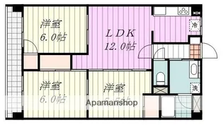 アイヒルズ松山【403号室】の間取り