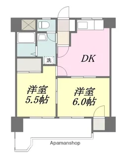 ノイシュロス久万ノ台【502号室】の間取り