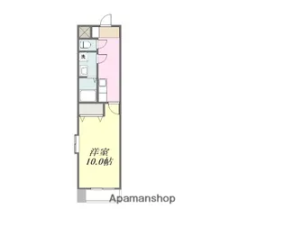 1Kの間取り画像