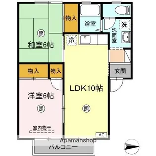 セジュールいおき【2階】の間取り