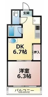 フォレストコート【2階】の間取り