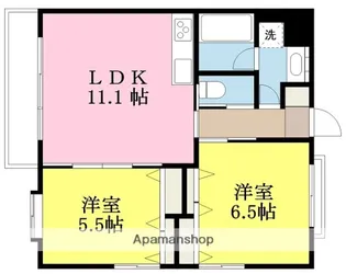 ピュア・ハーツ・【6階】の間取り