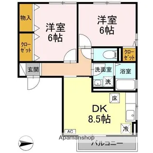 Sky Court【1階】の間取り