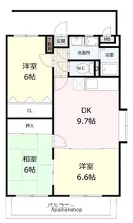 ユーミーつばき【1階】の間取り