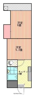 第7みのりハイツ愛光【402号室】の間取り
