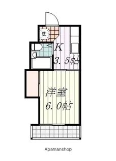コーポラス北代【403号室】の間取り