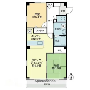 フォブールMIYAZAKI【1階】の間取り