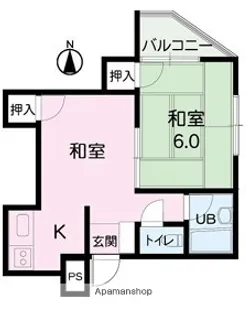 セキヤハイツ【1階】の間取り
