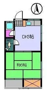 コーポ蘭【2階】の間取り