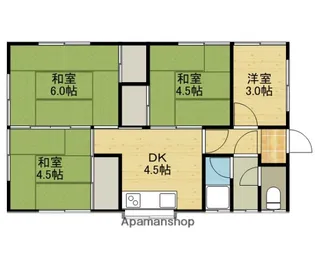 愛媛県松山市別府町【一戸建】の間取り