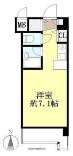 ネオハイツ南松山【415号室】の間取り