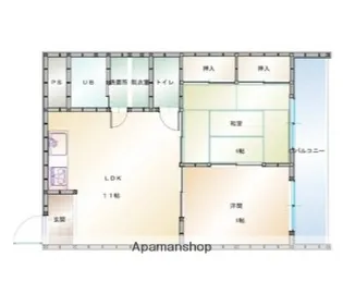 グランドハイム森松【402号室】の間取り