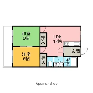 シャルム久万ノ台【3階】の間取り