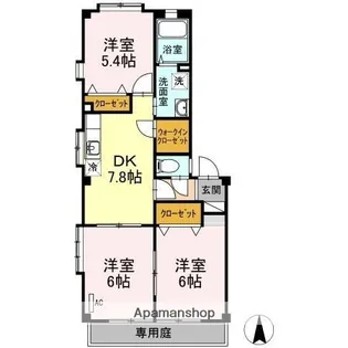 フォブール坂本【1階】の間取り