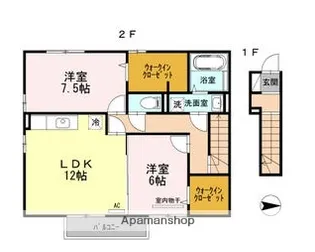 エクレール SAYA【2階】の間取り