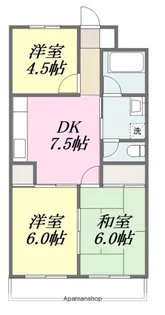 第二昭安マンション【4階】の間取り