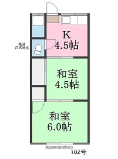 橘荘【2階】の間取り