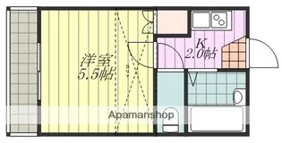 ポピュレール2号館【202号室】の間取り