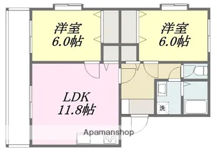 マンション坊ちゃん【2階】の間取り