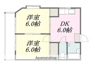 コーポ石丸【2階】の間取り